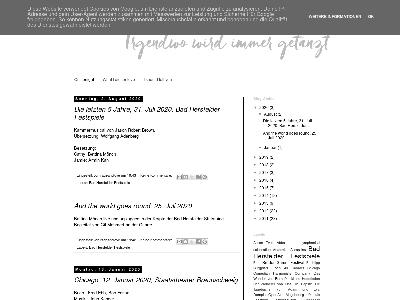 http://irgendwowirdimmergetanzt.blogspot.com/