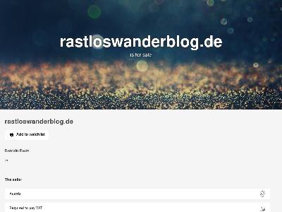 http://www.rastloswanderblog.de