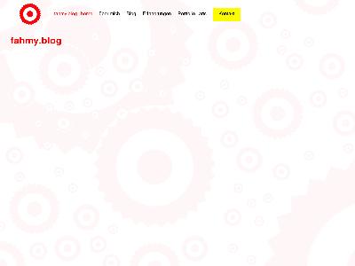 https://www.fahmy.blog