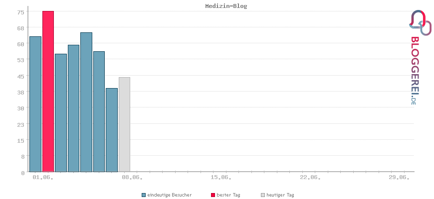 Besucherstatistiken von Medizin-Blog